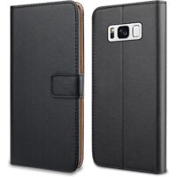 COQUE POUR SAMSUNG GALAXY S8 PLIABLE AVEC RABAT NOIR