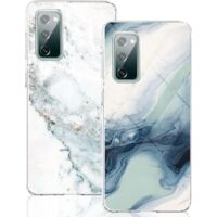 2 coques pour Samsung Galaxy S20 FE marbrées