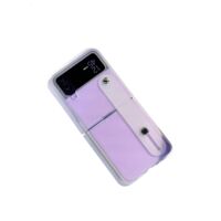 ÉTUI PLIABLE POUR SAMSUNG GALAXY Z FLIP 4 BLANC SEMI-TRANSPARENT