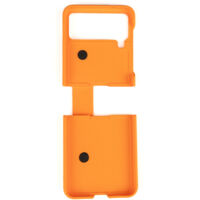 ÉTUI PLIABLE POUR SAMSUNG GALAXY Z FLIP 4 ORANGE + SUPPORT
