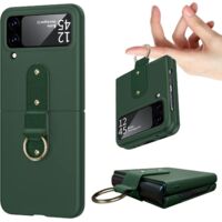 ÉTUI PLIABLE POUR SAMSUNG GALAXY Z FLIP 4 VERT AVEC SUPPORT