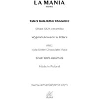 Assiette de chocolat amer Isola