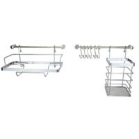 RAMPE DE CUISINE 10 ÉLÉMENTS METLEX MX-4540 argent