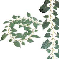 Guirlande de feuilles de syngonium vert 180 cm