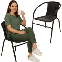 Fauteuil de jardin pour balcon, terrasse, TECHNORATTAN, fauteuil de bistro