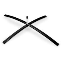 Croix tubulaire pour drapeaux publicitaires - noire