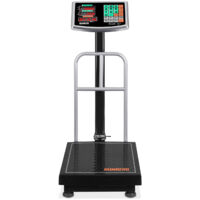 Balance Pour Colis MAULcargo, Acier Inoxydable, Plateau 27x27 Cm, Pesée Jusqu'à 120 Kg, Fonction Comptage, Piles Ou Secteur