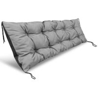 Coussin extérieur imperméable 150 x 50 cm – Dossier pour banc ou balancelle – Tissu Cordura hypoallergénique – Épaisseur 10-12 cm