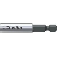 Wiha – Porte-embout magnétique extra puissant 1/4" – Longueur 60 mm – Accès facile aux vis profondes – Vissage rapide et sécurisé