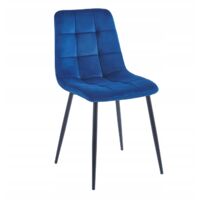 Fauteuil rembourré en velours bleu pour salon/bureau FURNITEX