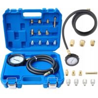 FreeTec Coffret Testeur Pression D'Huile 0-35 Bar 13 Pièces - Kit Diagnostic Moteur Complet