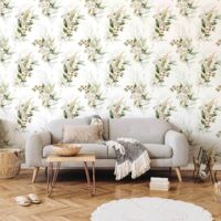 Papier peint - Robe à fleurs