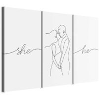 Peinture - Triptyque de l'amour (en 3 parties)