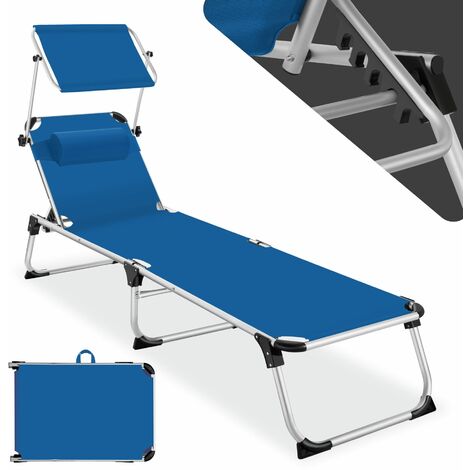 Sdraio Aurelie in alluminio regolabile in 6 posizioni - Sdraio da spiaggia,  sedia sdraio da spiaggia, sdraio
