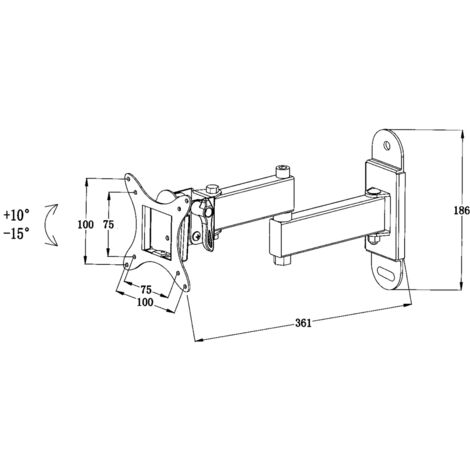 Supporto A Muro Inclinabile Per TV LED 42-100" - Staffe Per TV Monitor - Foto 6