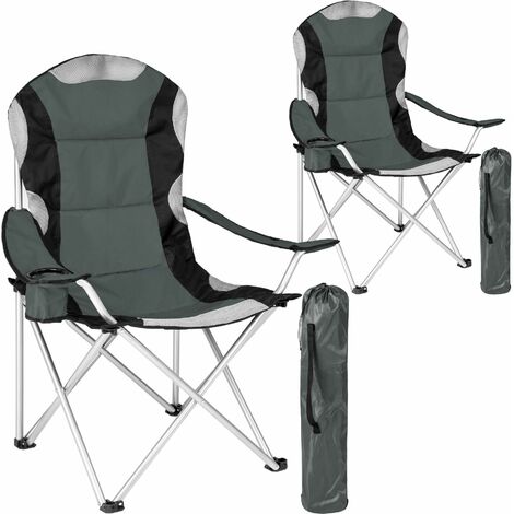 2 sedie da campeggio imbottite - sedie pieghevoli, sedie campeggio