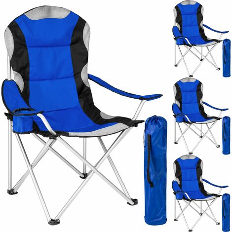 4 sedie da campeggio imbottite - sedie pieghevoli, sedie campeggio