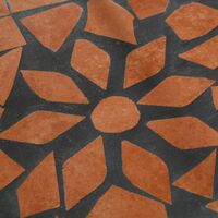 Scaffale metallico Mosaico, a 3 ripiani - scaffalatura metallica, scaffale acciaio - terracotta
