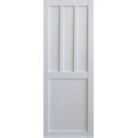 Puerta Corredera De 2 Paneles Blanca Con Montantes H204 x An83