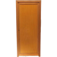 Puerta de servicio de madera maciza Armagos, H.200 x L.90, cara de tablero, derecha, GD MENUISERIES