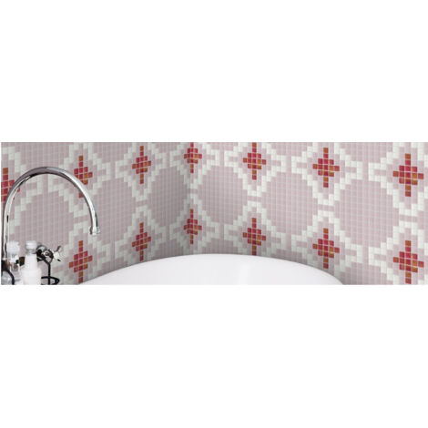 Mosaïque 2.5x2.5cm motif géométrique Palm Springs Dunes Brillant - Boîte de 2 m2 (1/2)