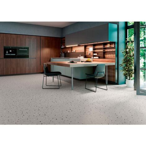 Plinthes pour Plinthes pour Carrelage effet terrazzo District South - Gris - Plinthe 60x7.5cm boîte de 7.20 ml - Gris - Gris - Plinthe 60x7.5 cm boît
