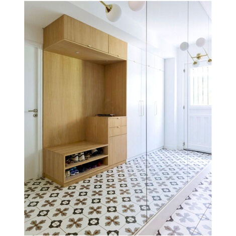 Carrelage effet carreau de ciment VALENCIA TURIA 25x25cm 25x25cm Blanc - Mat - boîte de 1.13 m2 25x25 cm Blanc - Mat - boîte de 1.13 m2