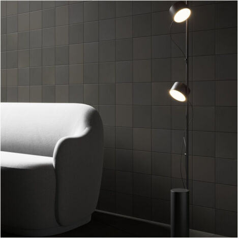 Carrelage effet camaïeu CROMA 15x15cm  Black  Black -  - boîte de  m2