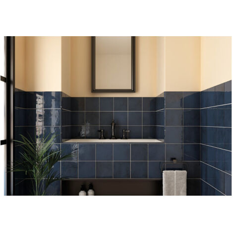 Faïence - VILLAGE - ROYAL BLUE - 13,2X13,2
