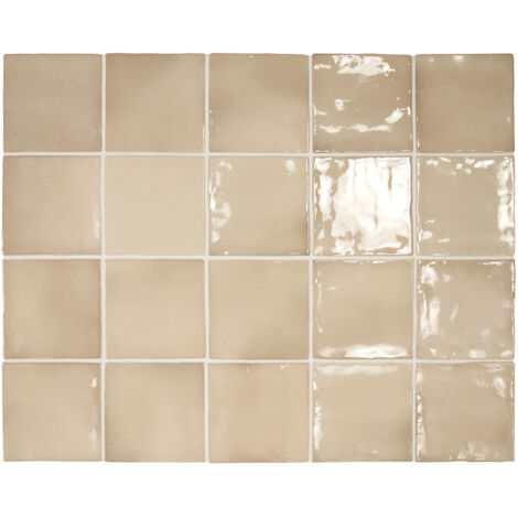 Faïence - MANACOR - BEIGE ARGILE - 10X10 (1/4)