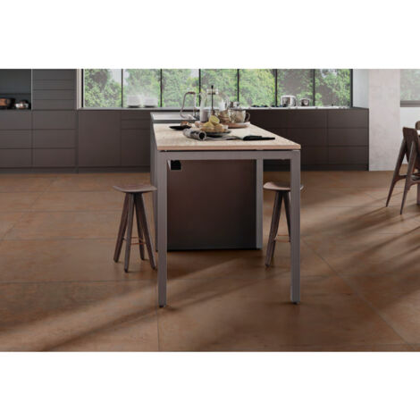 Carrelage effet métal ZINC 120x120cm Marron - Naturel - boîte de 1.42 m2 120x120 cm 725641 -  - boîte de 1.42 m2