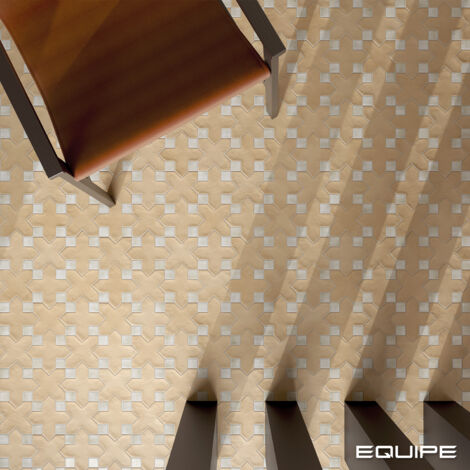 Carrelage effet rustique AL ANDALUS Cabochon Canvas - Brillant - boîte de 0.13 m2 Cabochon Canvas - Brillant / Poli - boîte de 0.13 m2