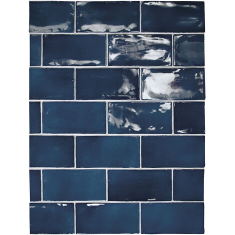 Faïence - MANACOR - OCEAN BLUE - 7,5X15