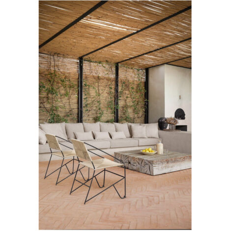 Carrelage TERRE CUITE NATURELLE BRUTE FORMAT RECTANGLE 60 x 20 x 2.5 cm boîte de 0.60 m2  - Gioia Materia