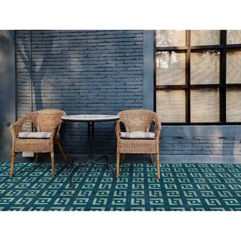 Mosaïque 2.5x2.5cm motif géométrique Palm Springs Palm (4 couleurs) Brillant boite de 2 m2 Brillant / Poli boite de 2 m2 - Mosaïque 2.5x2.5 cm Bleu C