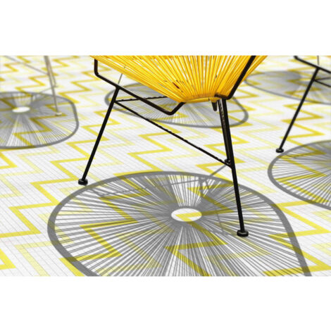 Mosaïque 2.5x2.5cm motif géométrique Palm Springs Hemet (2 couleurs) Brillant boite de  m2 Brillant / Poli boite de  m2 - Mosaïque 2.5x2.5 cm Jaune -