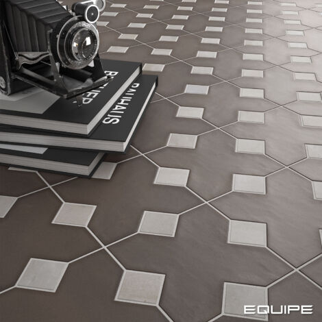 Carrelage effet rustique AL ANDALUS Cabochon Blanc - Mat - boîte de 0.13 m2 Cabochon Blanc - Mat - boîte de 0.13 m2