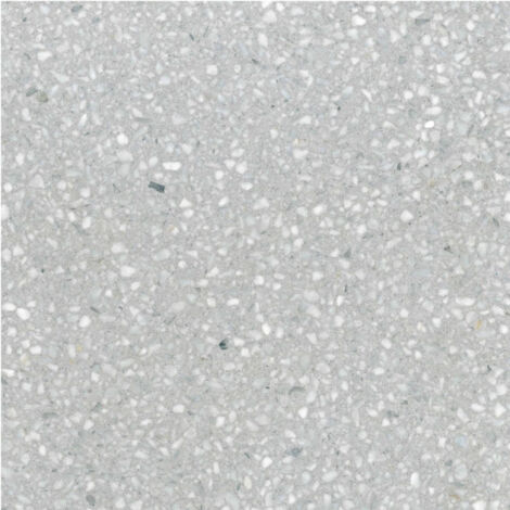Véritable Carreau Terrazzo fond gris inclusions blanc GRISCAL 50x30cm boîte de 0.75m2 Satiné - Gioia Materia