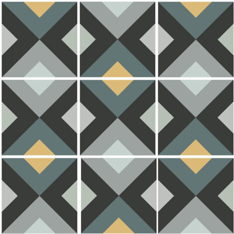 Carrelage effet carreau de ciment CROSS 15x15cm CROSS NIGHT - boîte de 0.50 m2 15x15 cm CROSS NIGHT - - boîte de 0.50 m2