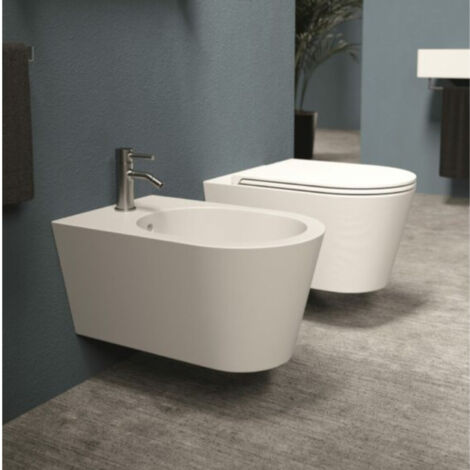 Bidet susp. HIDE Round Rose brillant. sans bonde (1/5)
