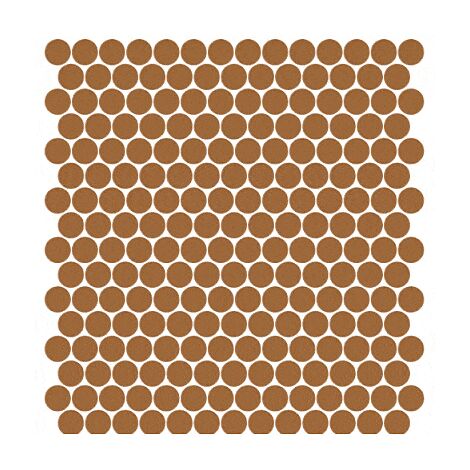 Mosaïque pâte de verre UNICOLOR ROND Ø2.3cm couleur : 212 Anti-dérapant Classe 3 boite de 2 m2 - voir nuancier, beaucoup de couleurs sont disponibles