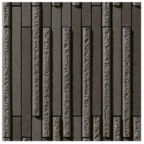Mosaïque de grès cérame Zen INAX OMBRE BORDER - Black boîte de 1 m2 - Noir - boîte de 1 m2