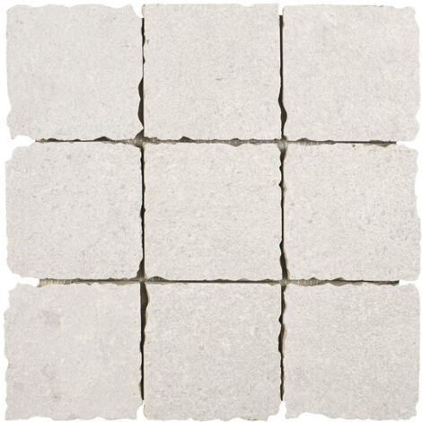 Carrelage effet pierre CAREA Mosaïque 10x10cm Blanc - Naturel - boîte de 0.45 m2 - Mosaïque 10x10cm Blanc - boîte de 0.45 m2 - Mosaïque Mosaïque 10x1