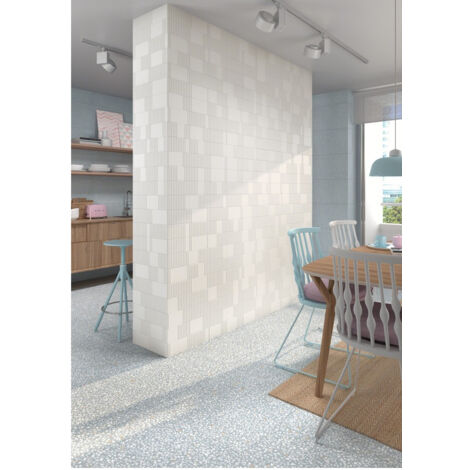 Carrelage effet terrazzo FARNESE AMALFI 29.3x29.3cm 29.3x29.3cm Bleu Ciel - Mat - boîte de 0.94 m2 29.3x29.3 cm Bleu Ciel - Mat - boîte de 0.99 m2