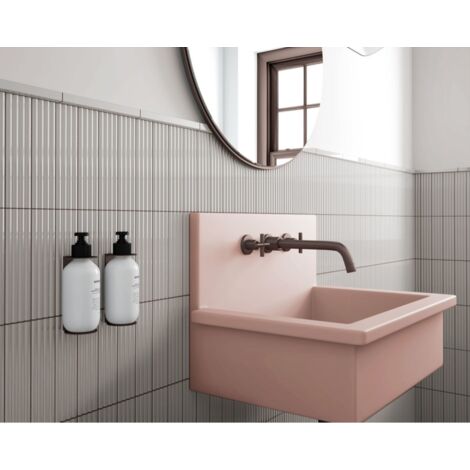 Carrelage mural faïence effet relief RYTHM 20x5cm 20x5cm Cloud Grey - Brillant - boîte de 0.38 m2 20 x 5 cm Cloud Grey - Brillant / Poli - boîte de 0