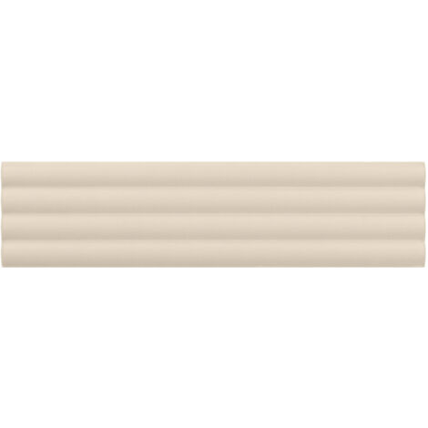 Carrelage mural faïence effet relief RYTHM 20x5cm 20x5cm Cloud Beige pâle - Mat - boîte de 0.38 m2 20 x 5 cm Cloud Beige pâle - Mat - boîte de 0.42 m