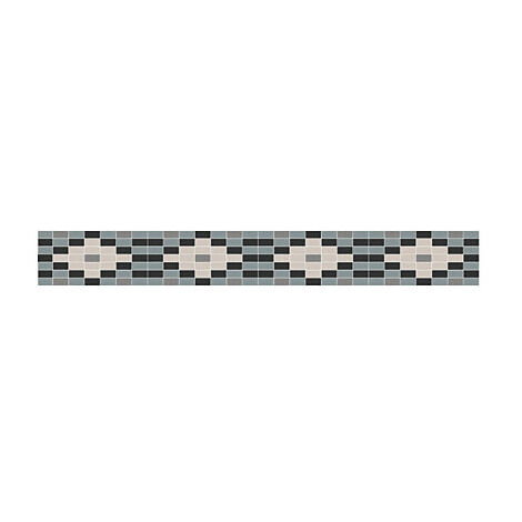 Mosaïque pâte de verre DOPPEL DESIGN Frise  boite de 6 m2  boite de 0.95 m2 -  Volant 3 - boîte de 0.95 m2