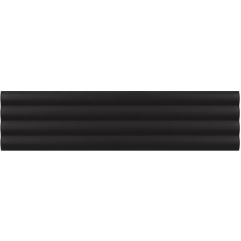 Carrelage mural faïence effet relief RYTHM 20x5cm 20x5cm Cloud Black - Mat - boîte de 0.38 m2 20 x 5 cm Cloud Black - Mat - boîte de 0.42 m2