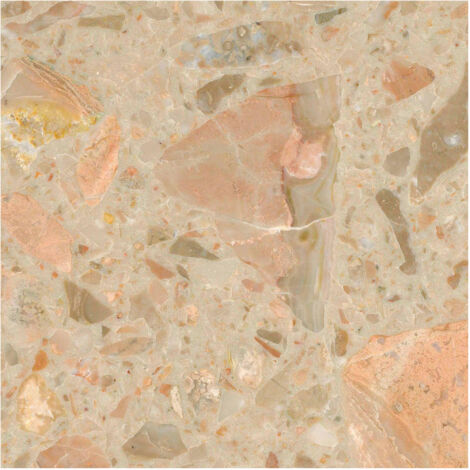 Marbre composite résine COMPOMARBLE BRECCIA ONICCIATA - 60x60 cm - Brillant - - 60x60 cm  - Brillant / Poli - boîte de  m2