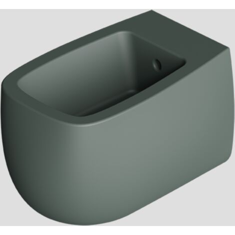 Bidet NUR suspendu Vert mat.  sans bonde. sans bonde